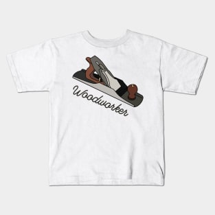 Woodworker Hand Plane Tool Father Son Dad Kids T-Shirt